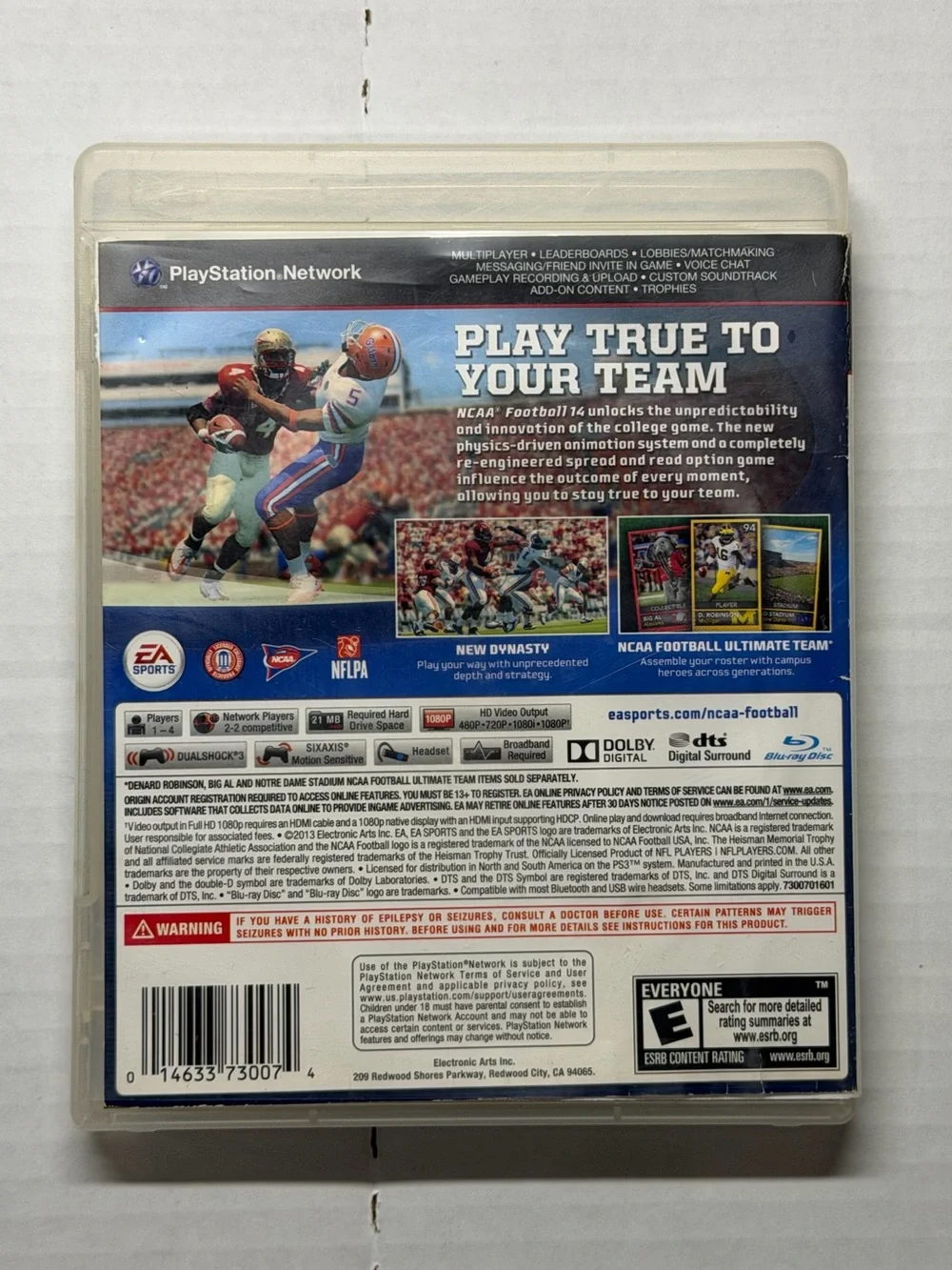 NCAA Football 14 PS3 Sony PlayStation 3 EA Sports 2013